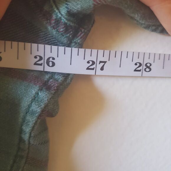 Gap Mens XL Green Twill Plaid Button Down Long Sleeve Cotton Comfort Outdoor - Picture 7 of 12